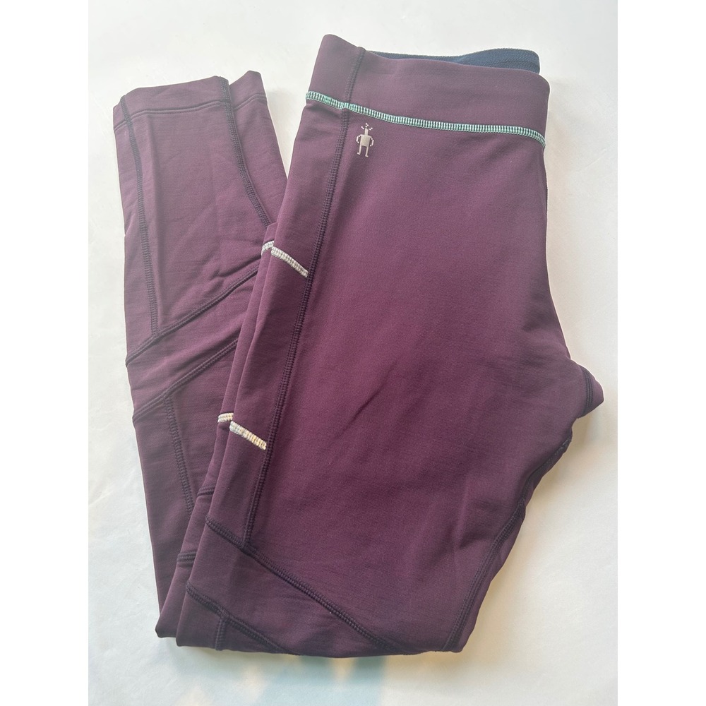 Smartwool Merino Sport Fleece Wind Tight Women Medium Purple Reflective Pockets